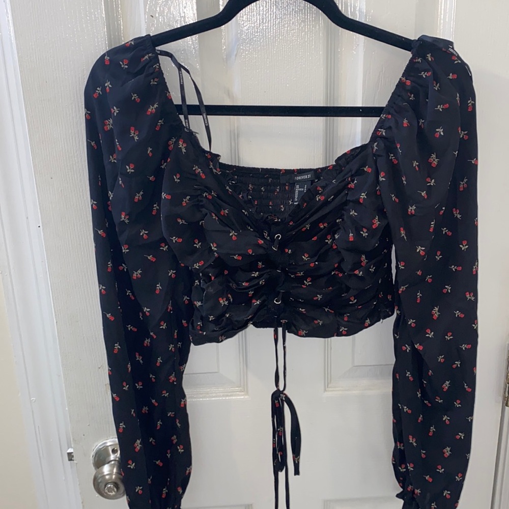 Floral crop top